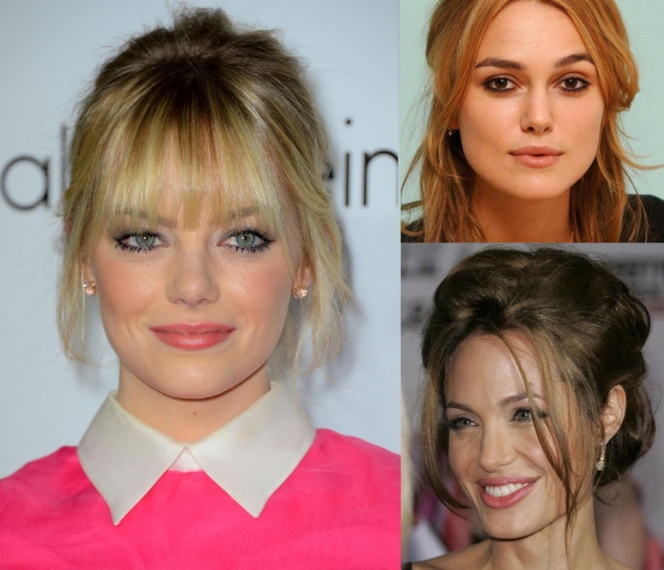 Челка для квадратного лица