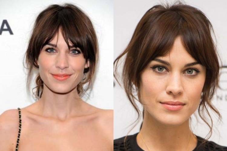 Челка для квадратного лица