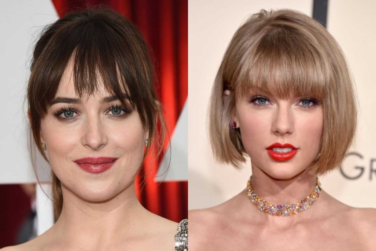 Стрижка для прямоугольного лица с челкой