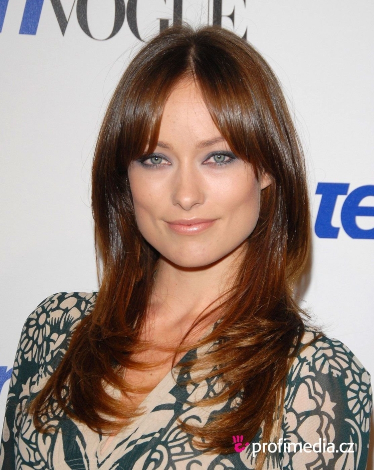 Оливия Уайлд с челкой