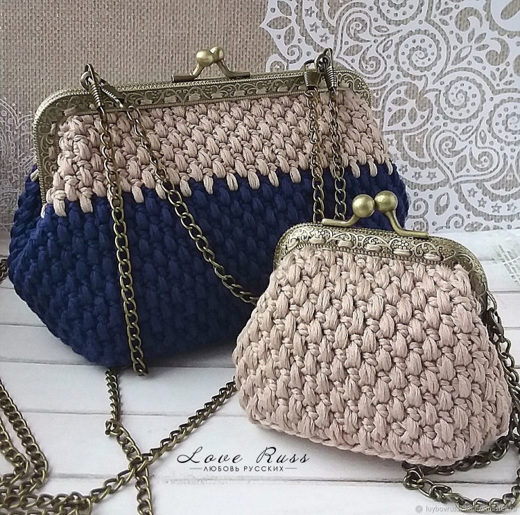 Вязаннаясумка с фермуаром