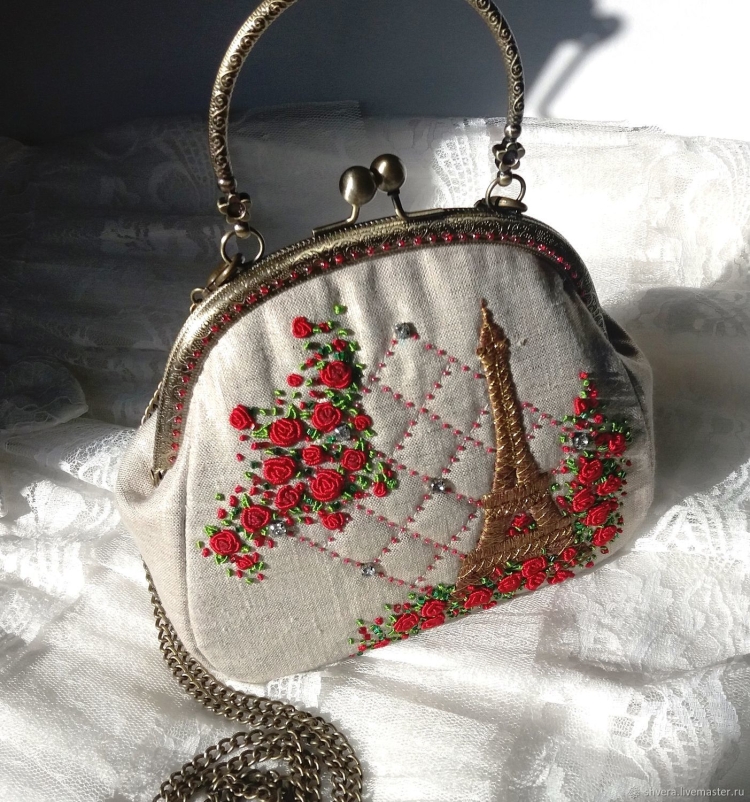 Сумочка на фермуаре кр