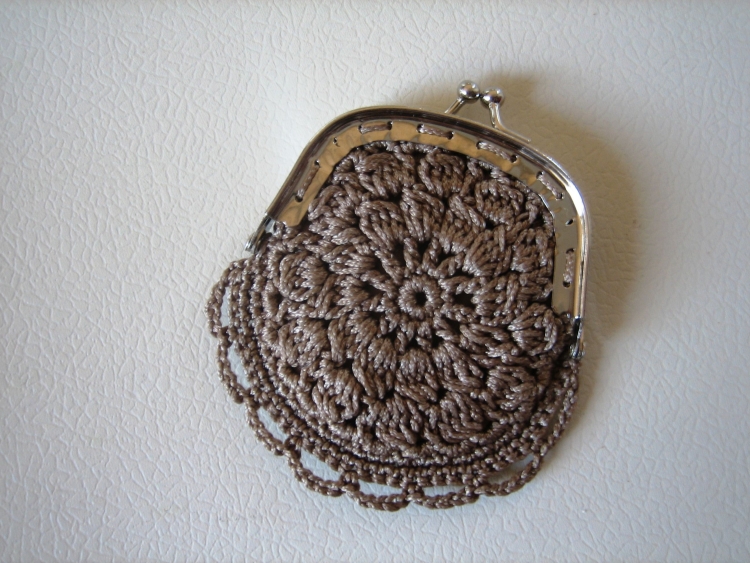 Сумка из полиэфирного шнура с фермуаром