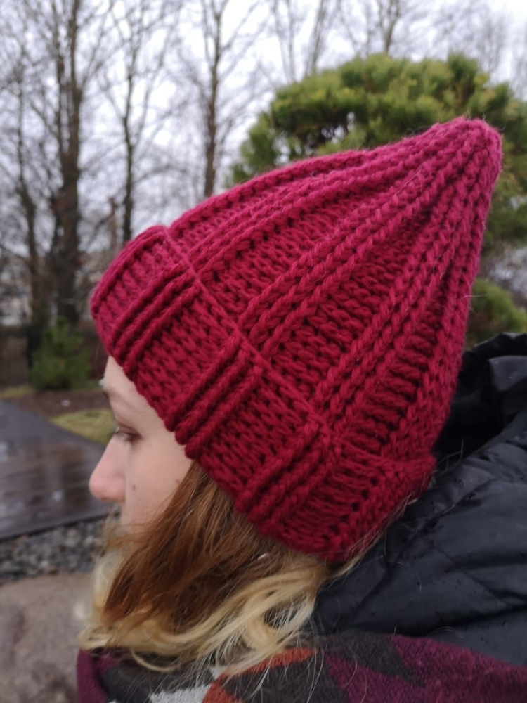 Шапка на макушке