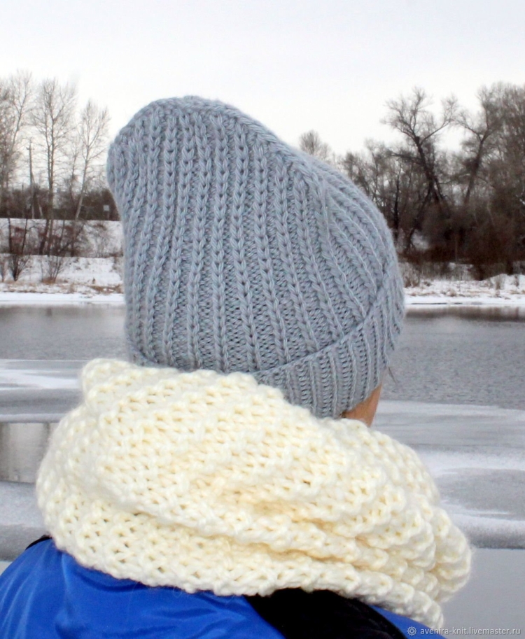 Макушки вязаных шапок