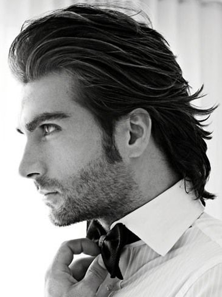 Классическая прическа мужская длинные волосы