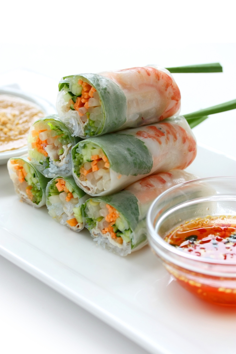 Начинки для спринг-роллов из рисовой бумаги