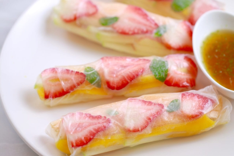 Спринг роллы фруктовые