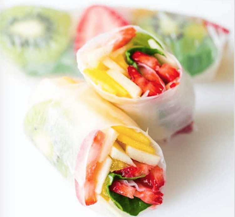 Спринг роллы фруктовые