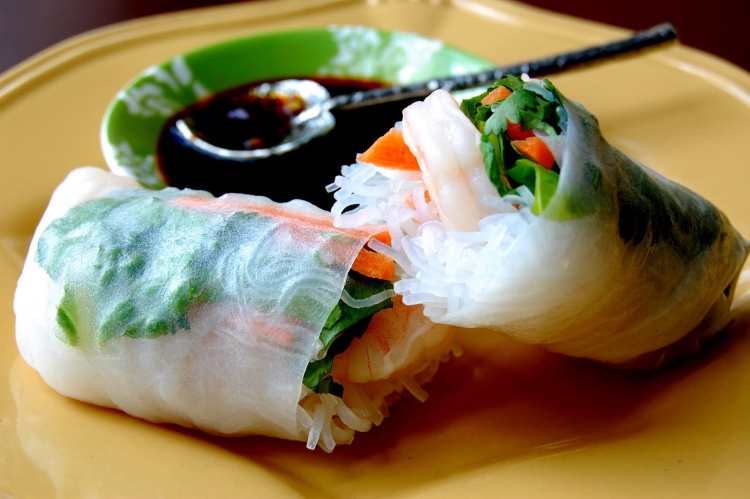 Блюда из рисовой бумаги