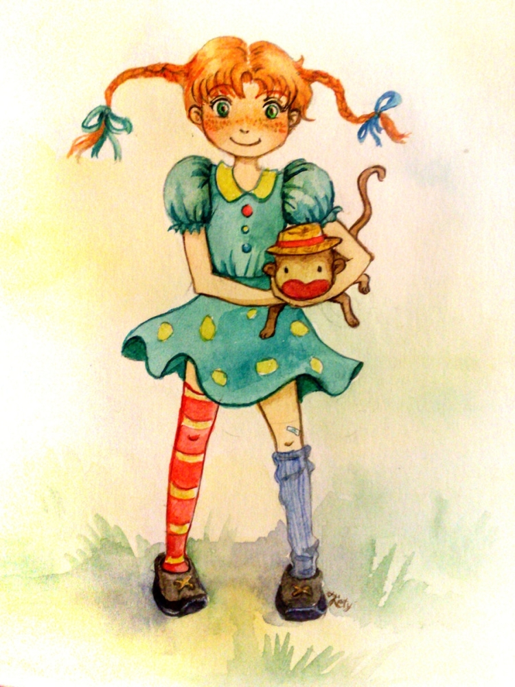 Пеппи длинный чулок сказочный персонаж