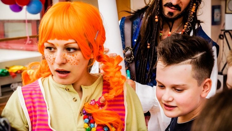 Пеппи длинный чулок грим