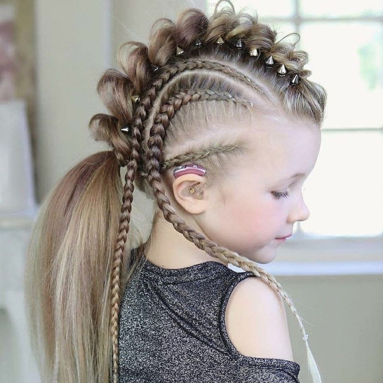 Детские дракончики прическа