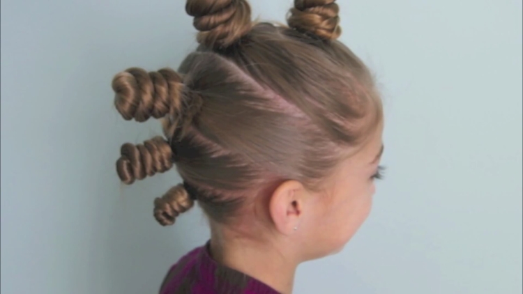 Детские прически на длинные волосы для танца