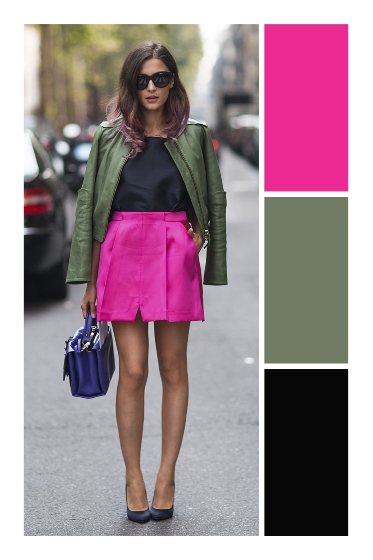 Фуксия сочетание цветов в одежде