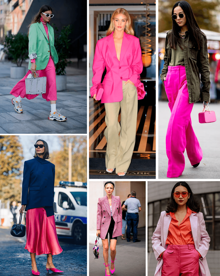 Фуксия сочетание цветов