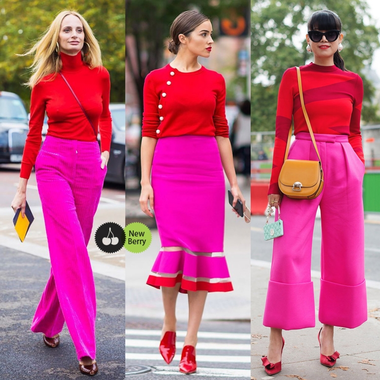 Цвет фуксия в одежде