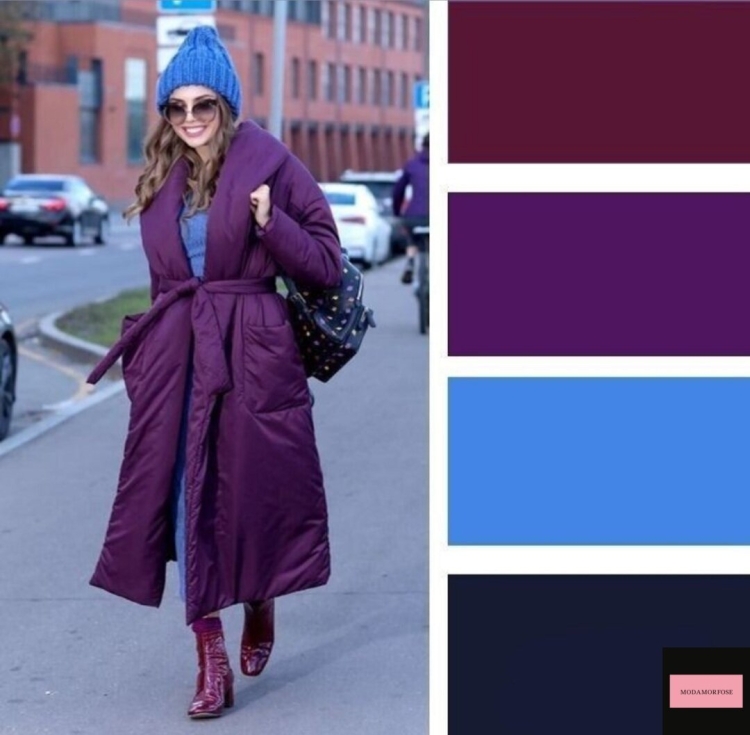 Сливовый цвет в одежде