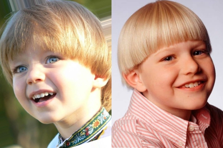 Прическа для мальчика модная горшок