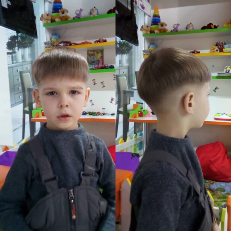 Стрижка горшок мальчик