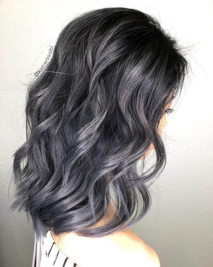 Серо черный цвет волос