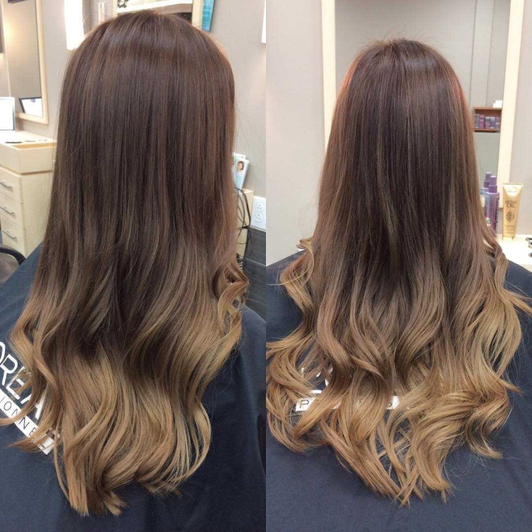 Тонирование омбре