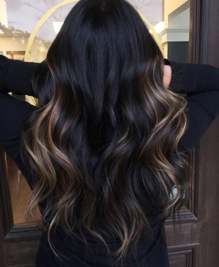 Балаяж на черных