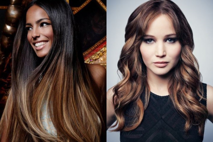 Шатуш для брюнеток