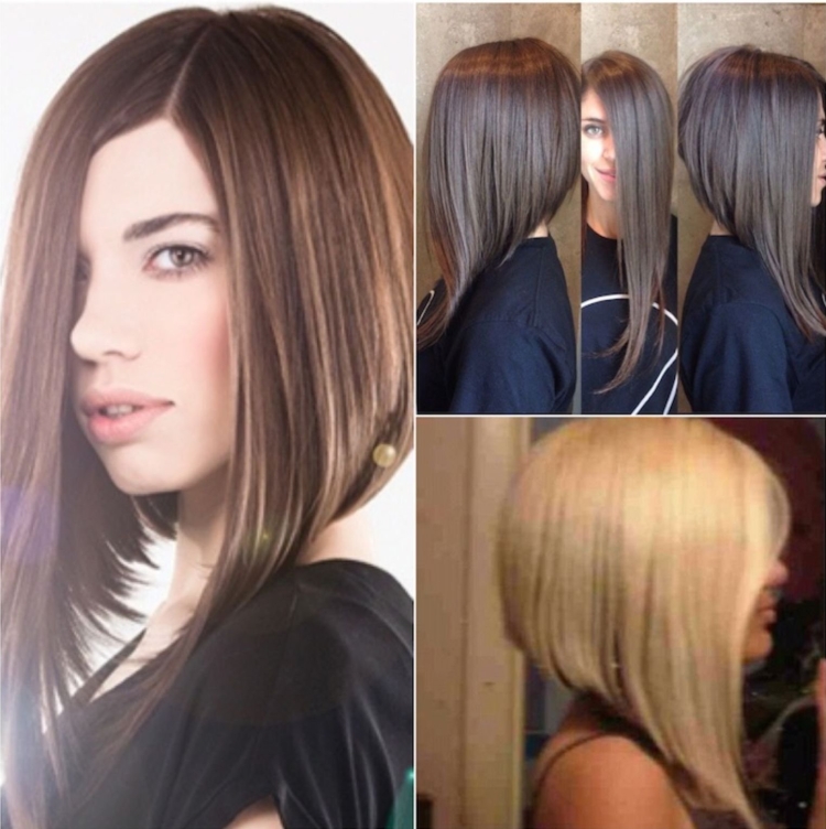 Прическа каре с удлиненными концами