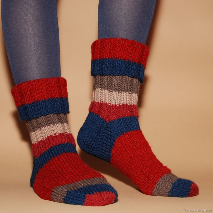 Вязаные носки