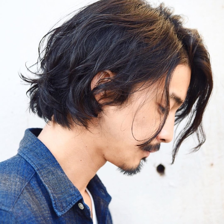 Азиатские мужские стрижки на длинные волосы