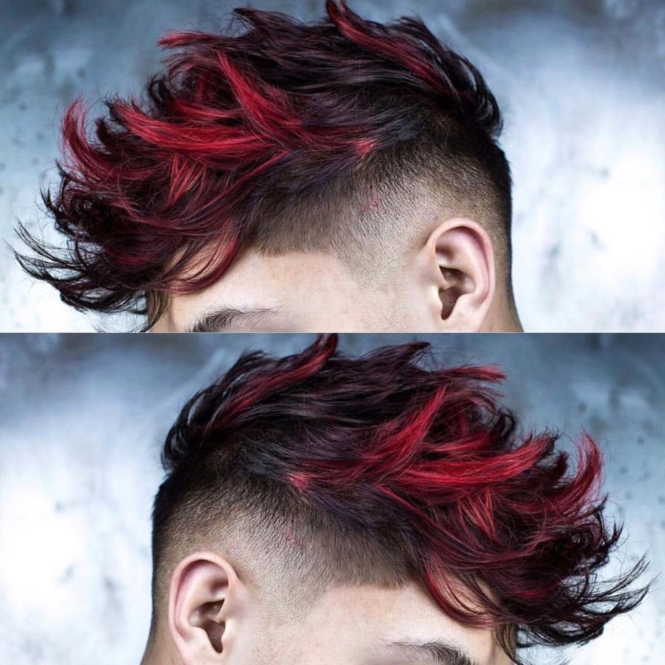 Мужские прически с красными волосами