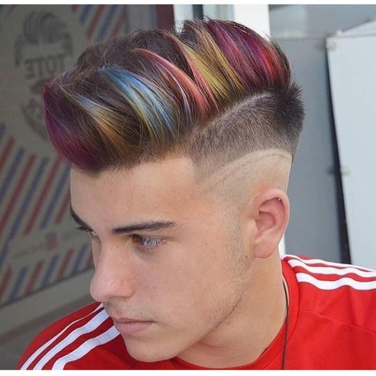 Мужские стрижки с окрашиванием