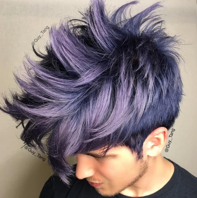 Фиолетовые волосы мужские