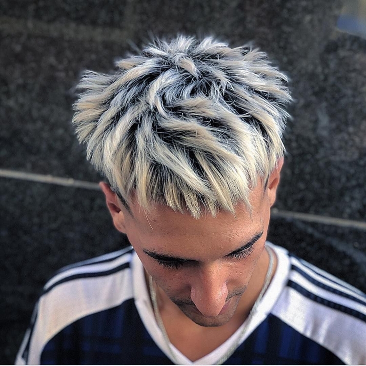 Кроп стрижка мелирование