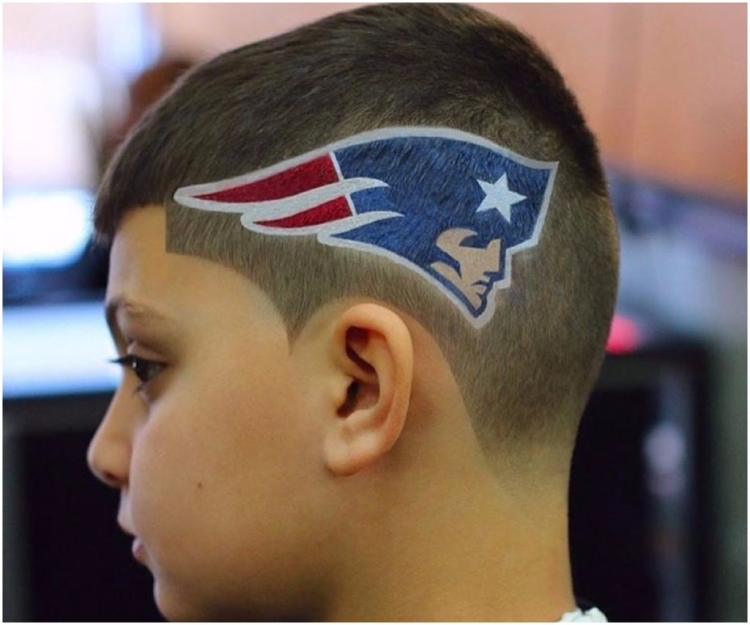 Полоски на прическе мальчику