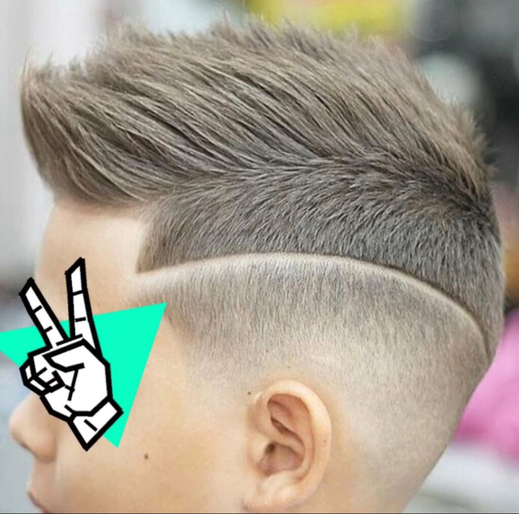 Узоры на детских стрижках