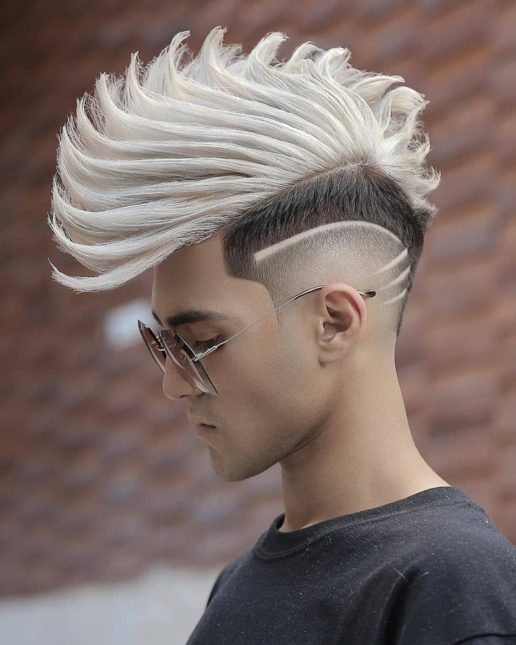 Прическа гребень мужская