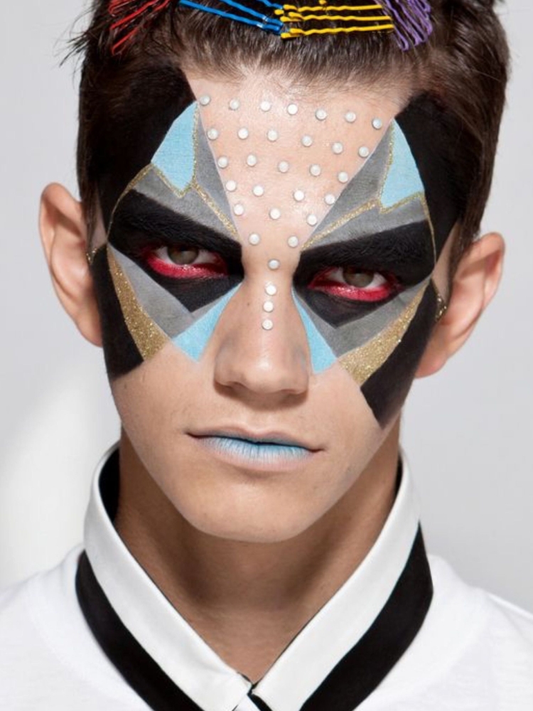 Мужской фантазийный макияж