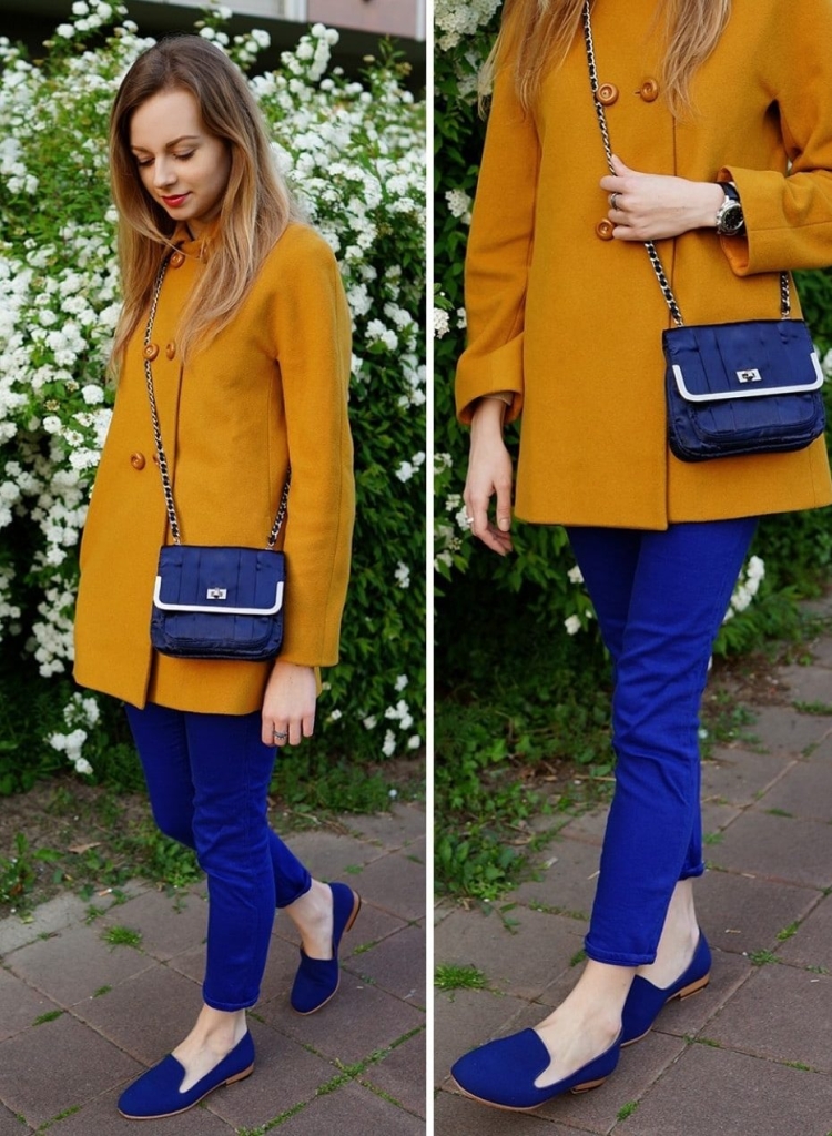 Сочетание цветов горчичный