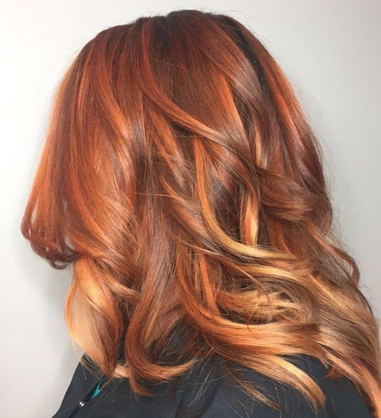 Колорирование на рыжие волосы