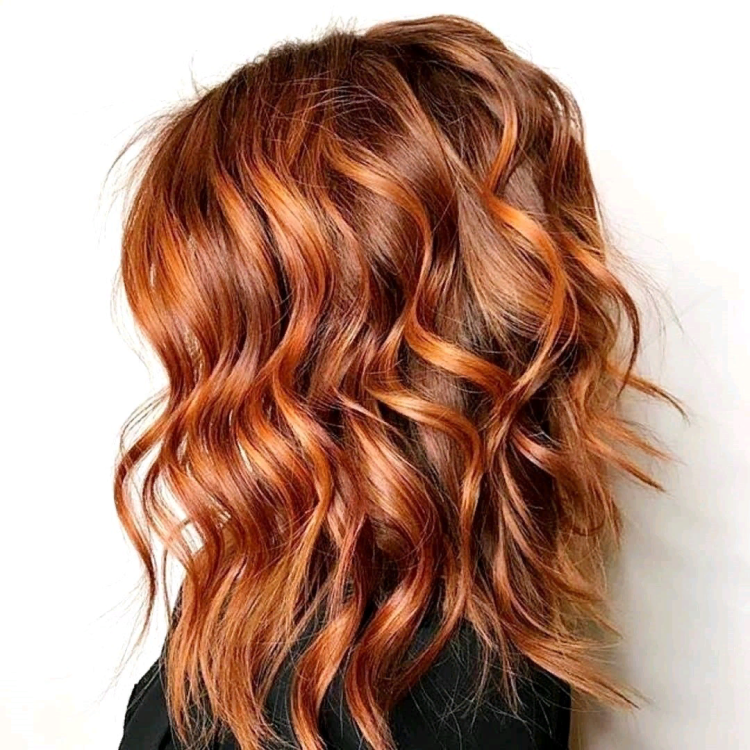 Шатуш омбре балаяж рыжим