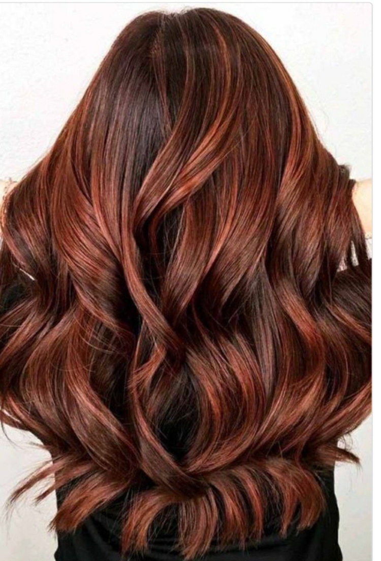 Каштановый балаяж