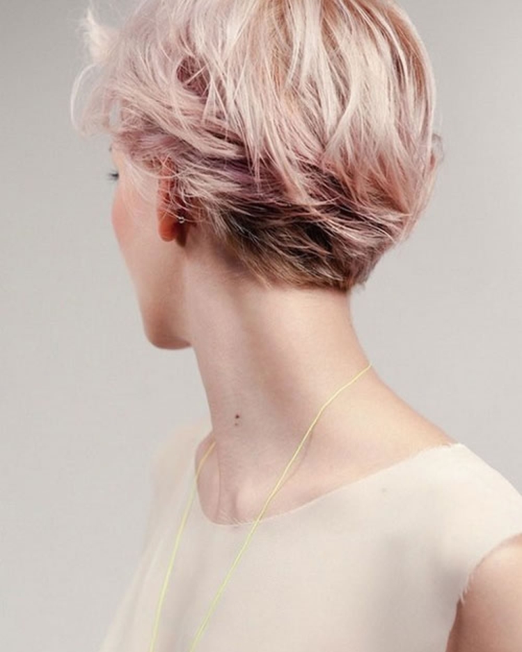 Пикси Боб стрижка на светлые волосы