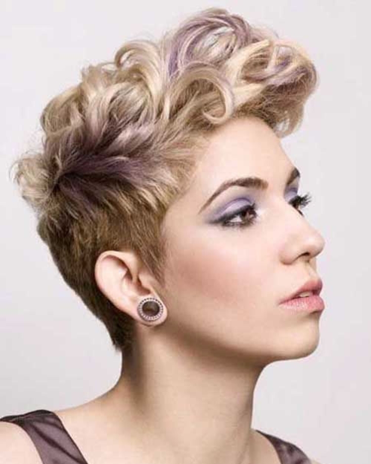 Причёски на короткие волосы выбритые