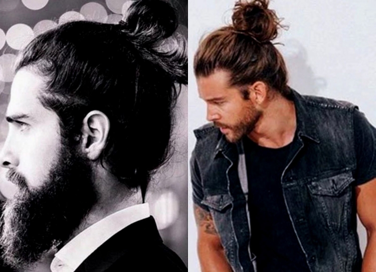 Мужские прически с заколками