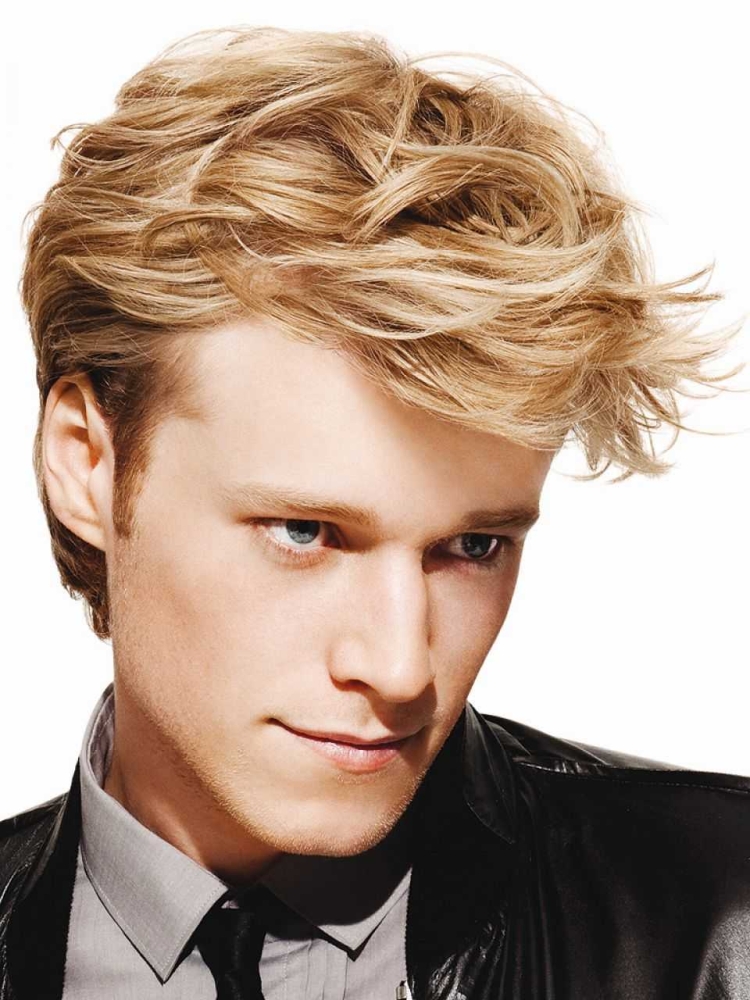 Мужские прически блондин