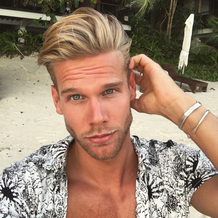 Мужское окрашивание блонд