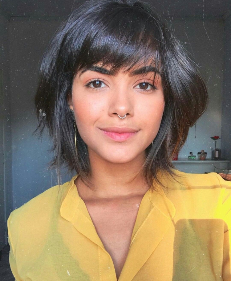 Марина Кравец с челкой