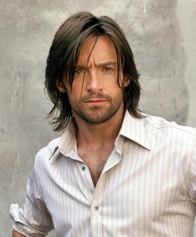 Хью Джекман с длинными волосами